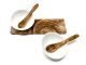 Dip Bowl Ø 10cm Porcelain / Olive Wood 5 pc. Type 2