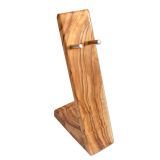Stand made of olive wood for wet shaver type...