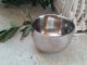 Shaving bowl made of stainless steel shiny without brim