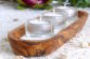 Kerzenhalter-Set ROMANTIK inkl. Sand & 3 Teelichtern