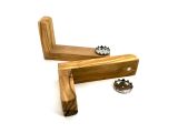 Magnetic soap holder made of olive wood