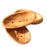 Soap dish made of olive wood 12 cm (small)