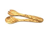 Salatbesteck aus Olivenholz MITTEL 30 cm