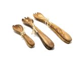 Salad Servers made of Olive Wood 21cm KLEIN 21 cm