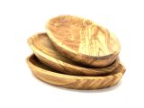 Schalen oval aus Olivenholz im 3er Set ( 10,15,18 cm)
