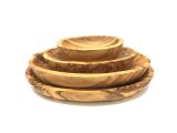 Schalen oval aus Olivenholz im 4er Set ( UVP 34,95 € )