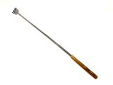 Back scratcher with shoehorn made of olive wood