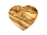 Heart shaped board 22x20cm made of Olive Wood