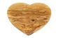 Fr&uuml;hst&uuml;cksbrett Herzform aus Olivenholz &quot;Mini&quot;  ca. B 19 cm