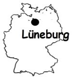 Souvenir aus Olivenholz / Motiv Landkarte L&uuml;neburg