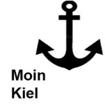 Souvenir aus Olivenholz / Motiv Anker Moin Kiel