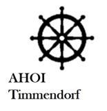 Souvenir aus Olivenholz / Motiv Steuerrad AHOI Timmendorf