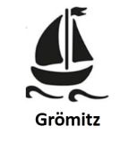Souvenir aus Olivenholz / Motiv Segelboot Gr&ouml;mitz