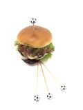 10er Set Burgerspie&szlig; mit Fu&szlig;ball