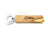 Flaschenöffner Olivenholz ECKI 15 cm -OHNE GRAVUR-