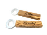 Flaschenöffner Olivenholz ECKI 15 cm -OHNE GRAVUR-