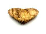 Schälchen in Herzform aus Olivenholz