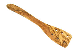 Spatula made of Olive Wood 30cm perforated