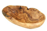 Rustic Fruit Bowl 27cm oval made of Olive Wood