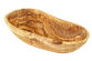Obstschale Olivenholz 30 - 34 cm rustikaler Rand