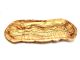 Tranchierbrett aus Olivenholz, rustikaler Rand 45-49 cm mit Saftrille / ohne Griff